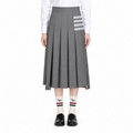 Women's 4-Bar Long Pleated Skirt | Thom Browne