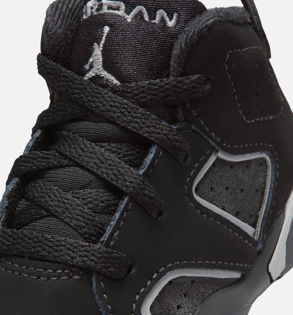 Air Jordan 6 Cap & Gown – Infant/Toddler Lifestyle Shoe in Black/Reflective Silver/Black