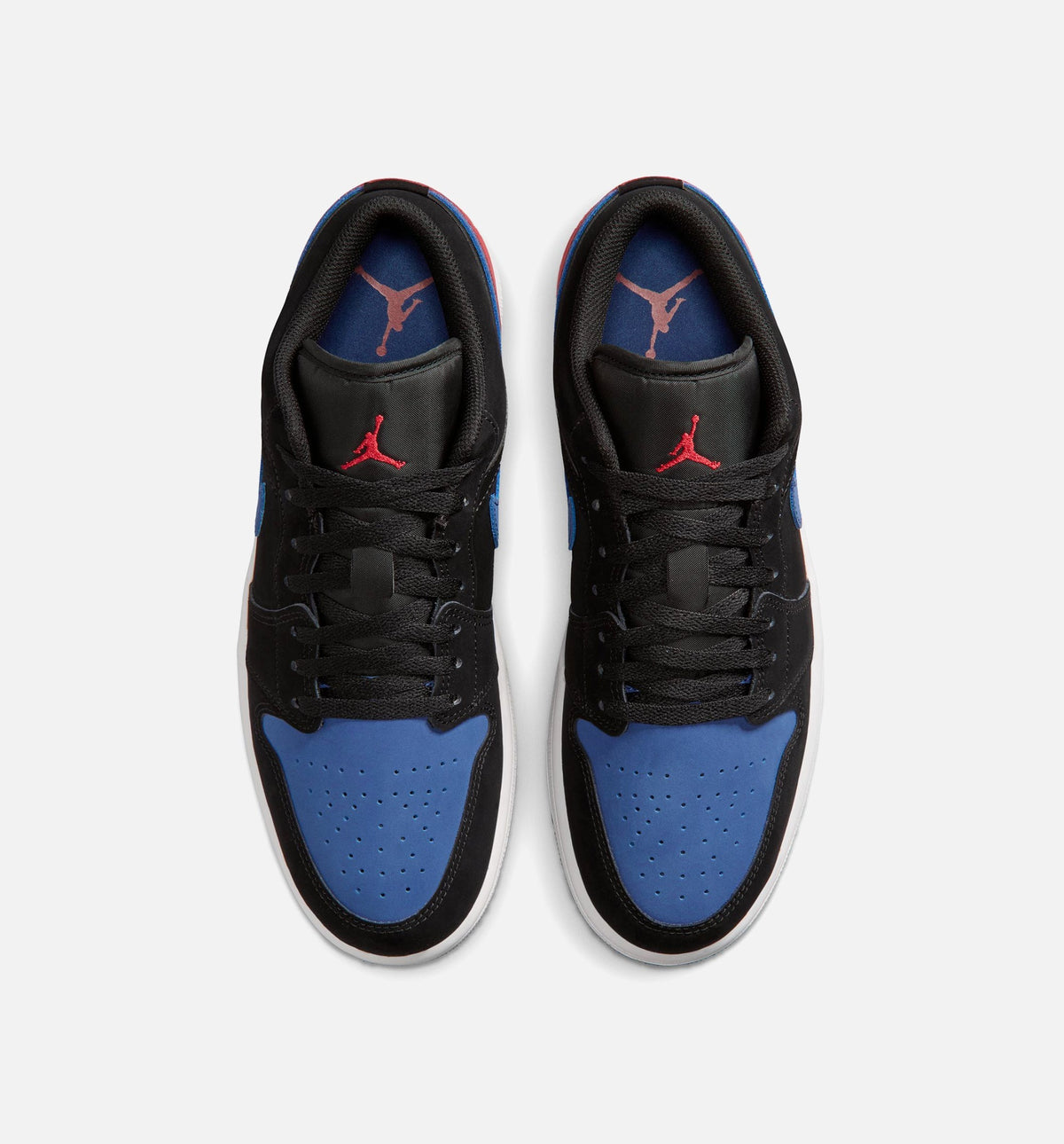 Air Jordan 1 Low Men's Shoes - Black/White/True Blue/Varsity Red