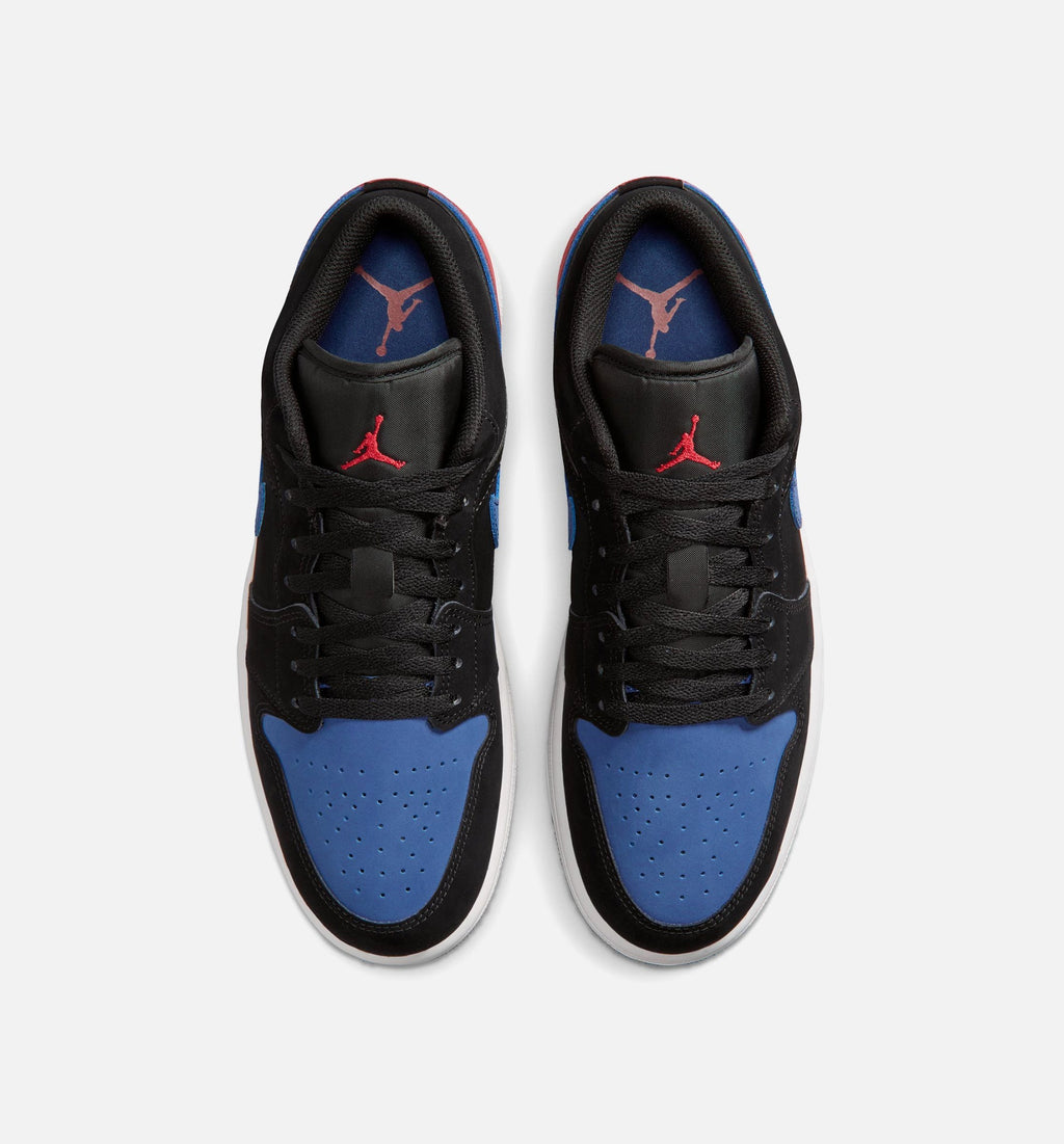 Air Jordan 1 Low Men's – Black/Summit White/True Blue/Varsity Red