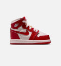 Air Jordan 1 Retro High OG Nails and Grails | Infant/Toddler Lifestyle Shoe | Varsity Red/Metallic Silver