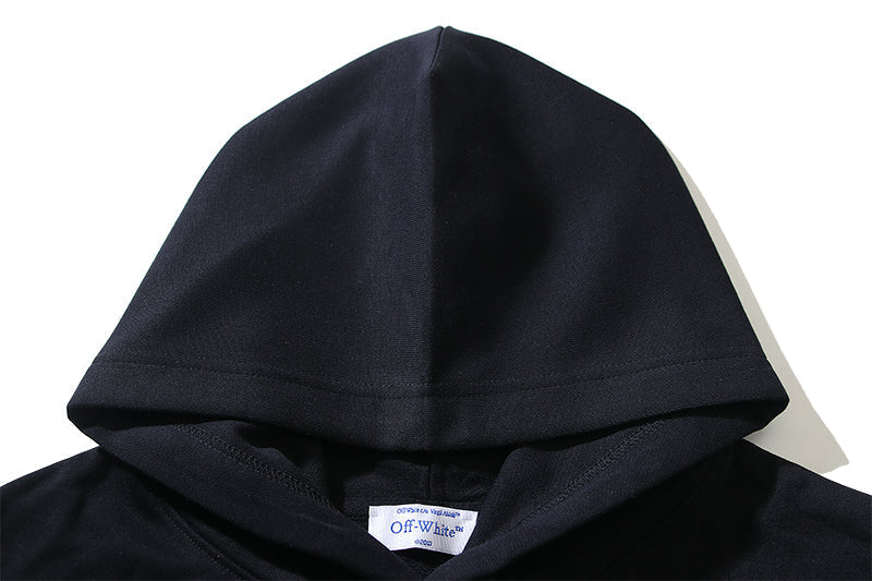 OFF-WHITE Logo Embroidered Drawstring Hoodie