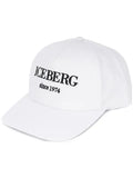 Iceberg logo-embroidered baseball cap