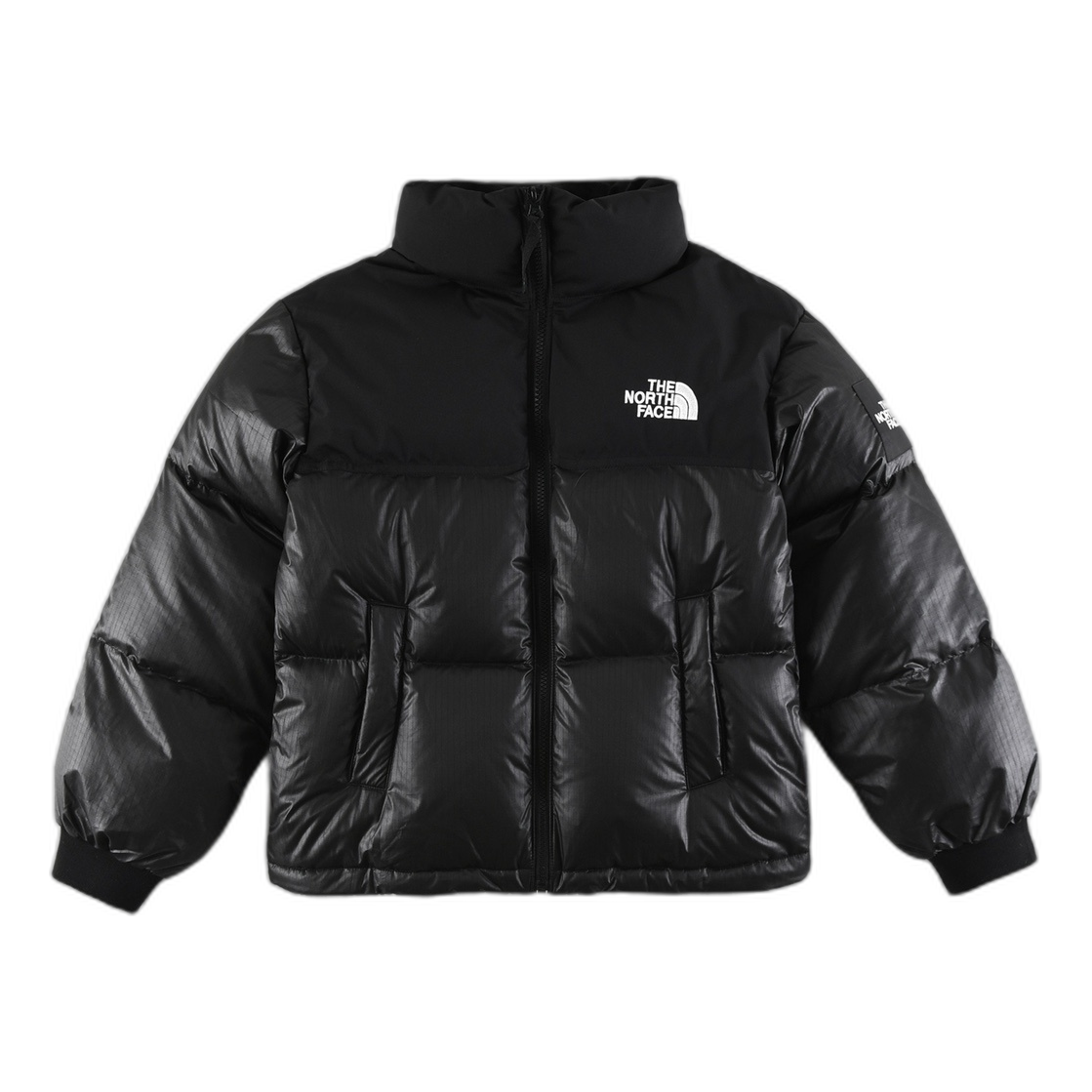 The North Face Nuptse Cropped Down Puffer Jacket - Black