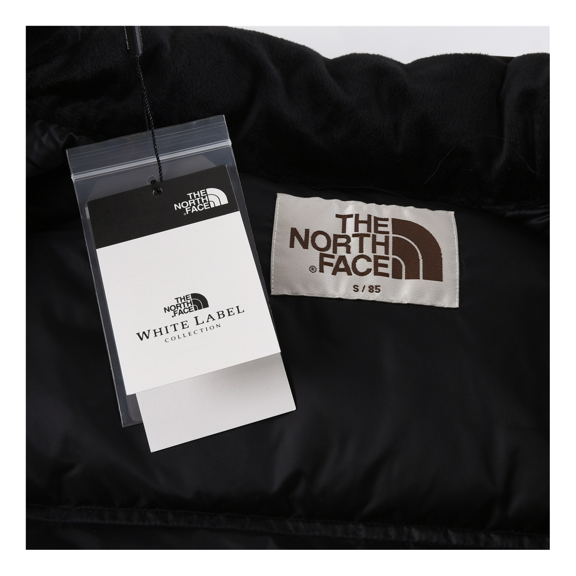 The North Face Nuptse Cropped Down Puffer Jacket - Black