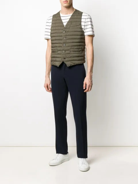 Herno quilted V-neck gilet