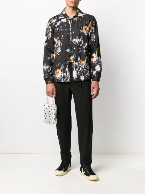 Comme Des Garçons Shirt abstract print shirt jacket
