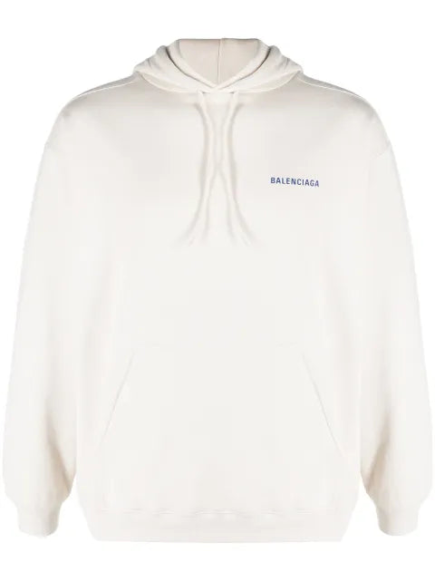 Balenciaga logo-print drawstring hoodie