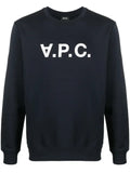 A.P.C. logo-print round neck sweatshirt