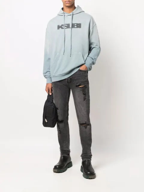 Ksubi logo-print cotton hoodie