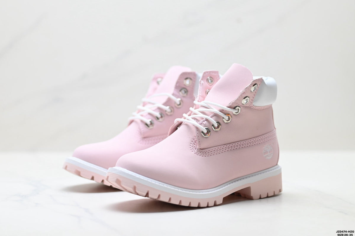 Timberland Pink Kids Premium Leather Boot
