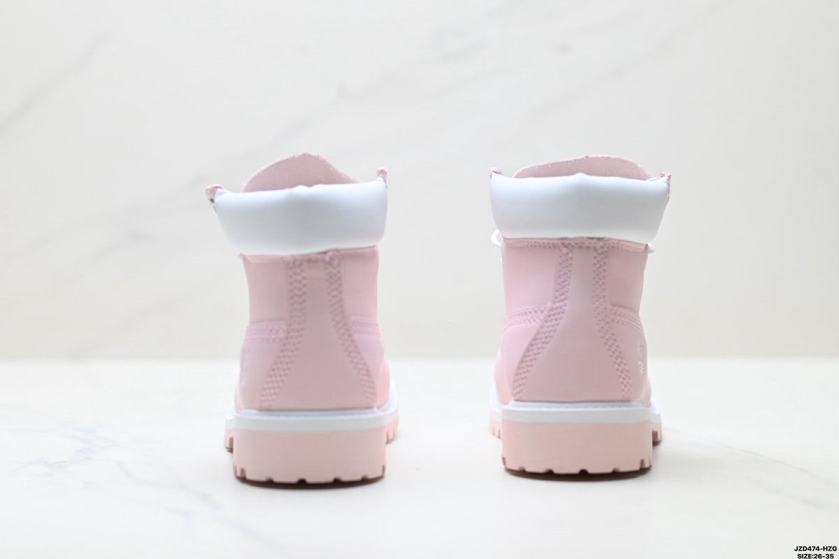 Timberland Pink Kids Premium Leather Boot