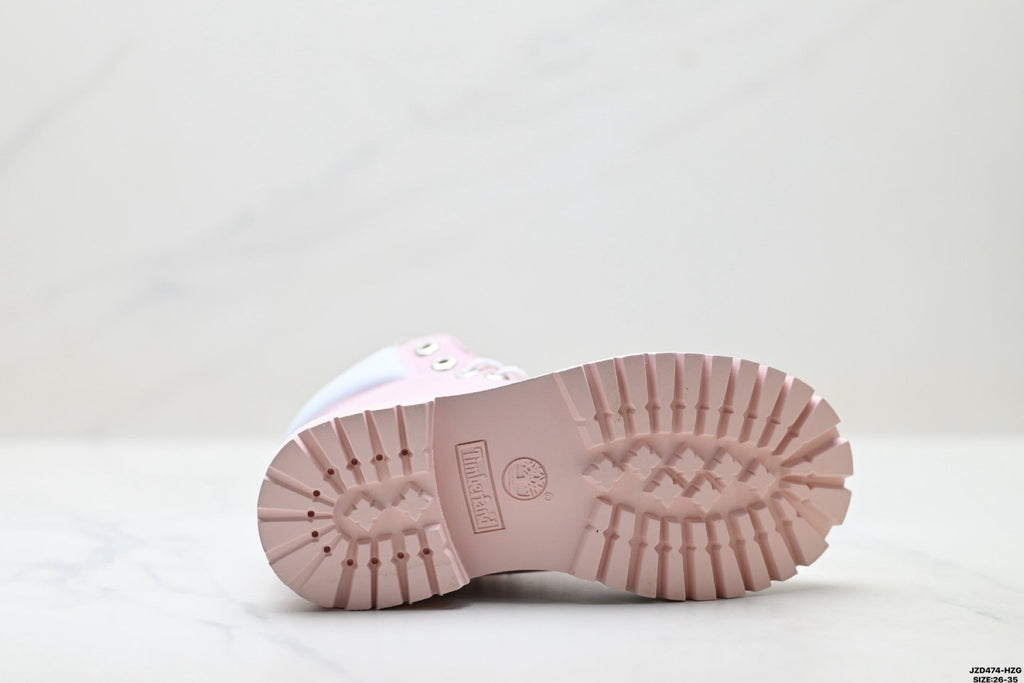 Timberland Pink Kids Premium Leather Boot