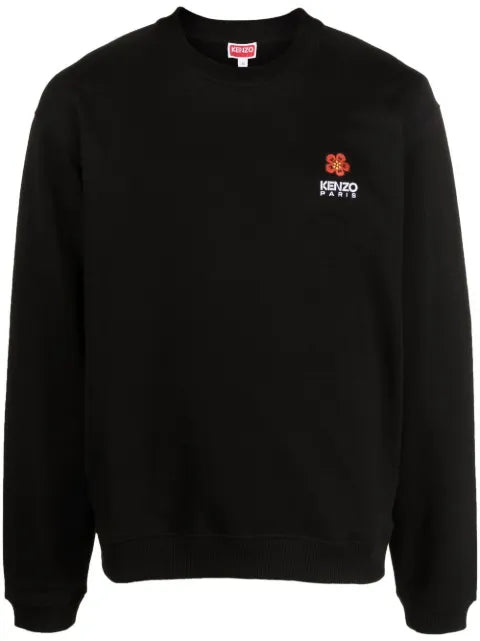 Kenzo Boke Flower-embroidered cotton sweatshirt