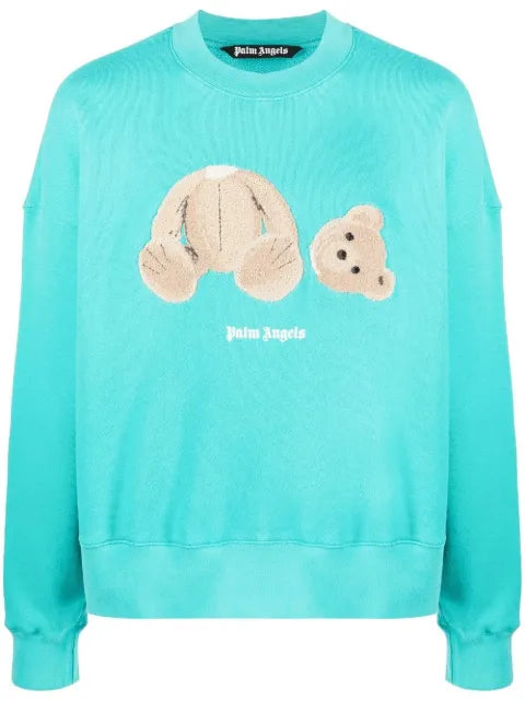 Palm Angels Bear motif crew neck sweatshirt