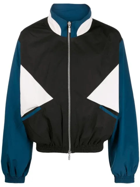RHUDE colour-block zip-up sports jacket