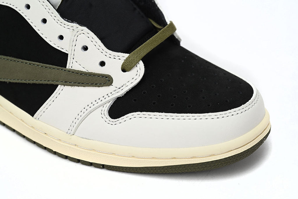 Jordan 1 Retro Low OG SP Travis Scott Olive Reps Sneaker DZ4137-106