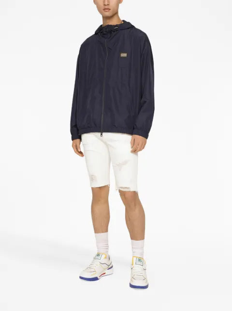 Dolce & Gabbana logo-plaque zip-fastening jacket