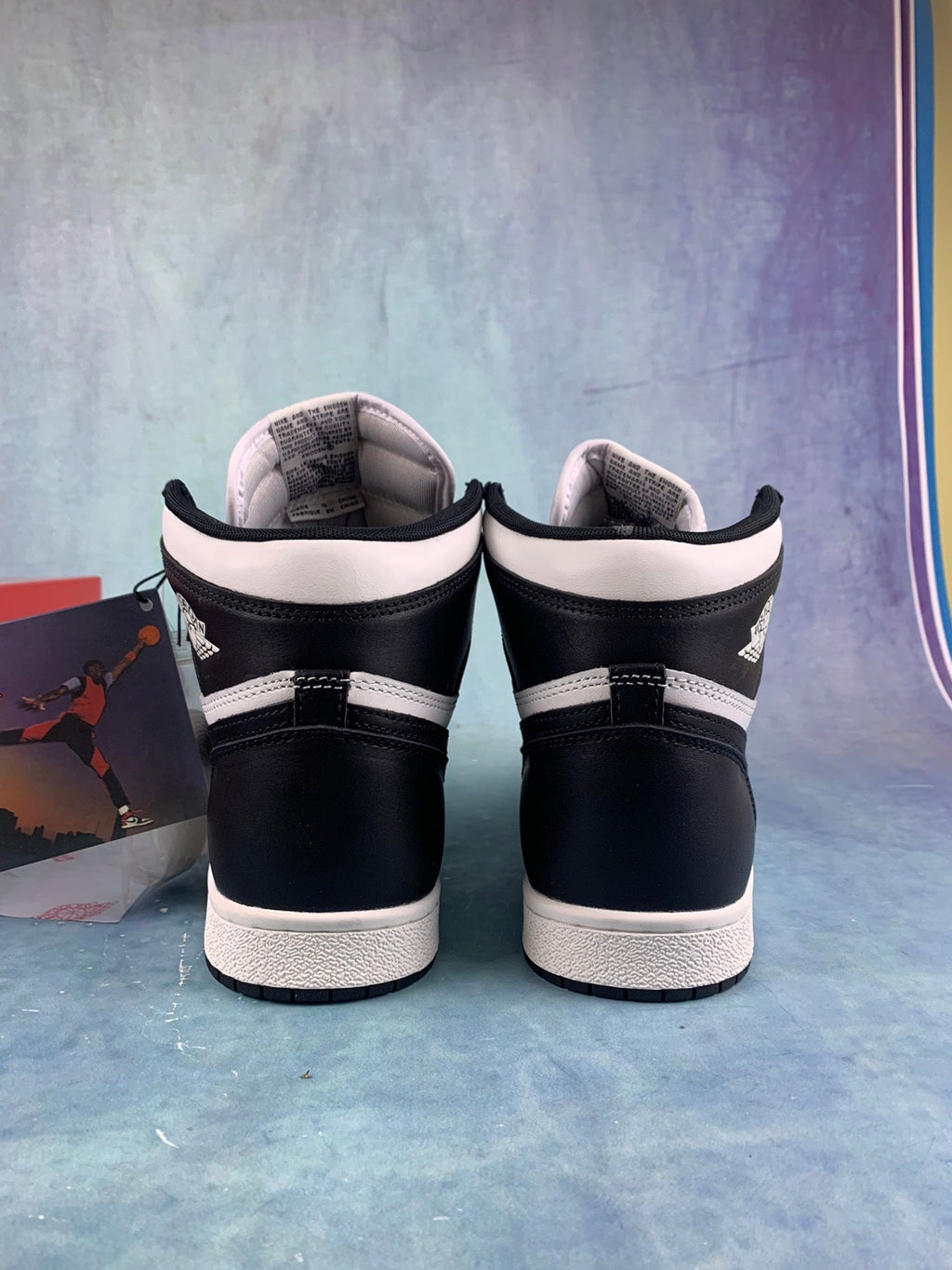 Air Jordan 1 High Black and White Panda 85 Unisex Sneakers BQ4422-001 Style 30