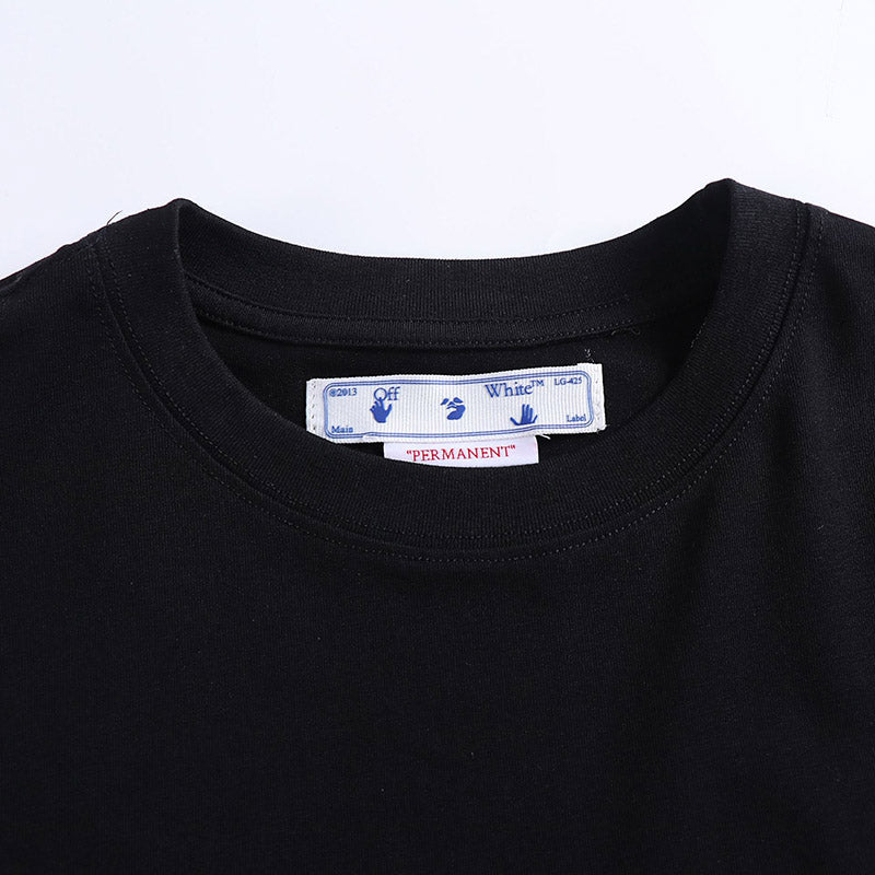 Off-White Flame Skull Pattern T-Shirt