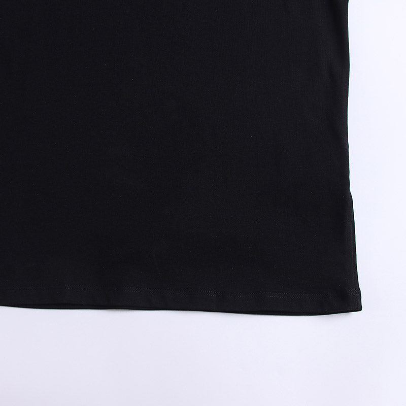 Off-White Flame Skull Pattern T-Shirt