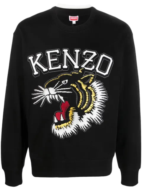 Kenzo Varsity Jungle logo-embroidered cotton sweatshirt