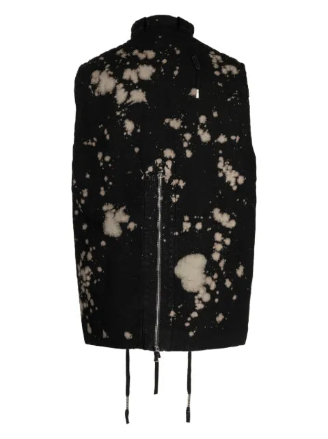 Boris Bidjan Saberi high-neck camouflage-pattern gilet
