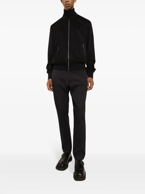 Dolce & Gabbana zip-up cashmere bomber jacket