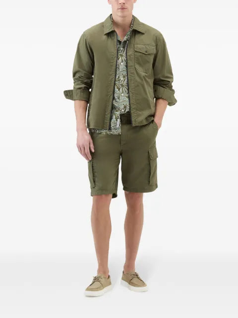 Woolrich gabardine-weave shirt jacket