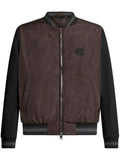 ETRO paisley-print panelled bomber jacket