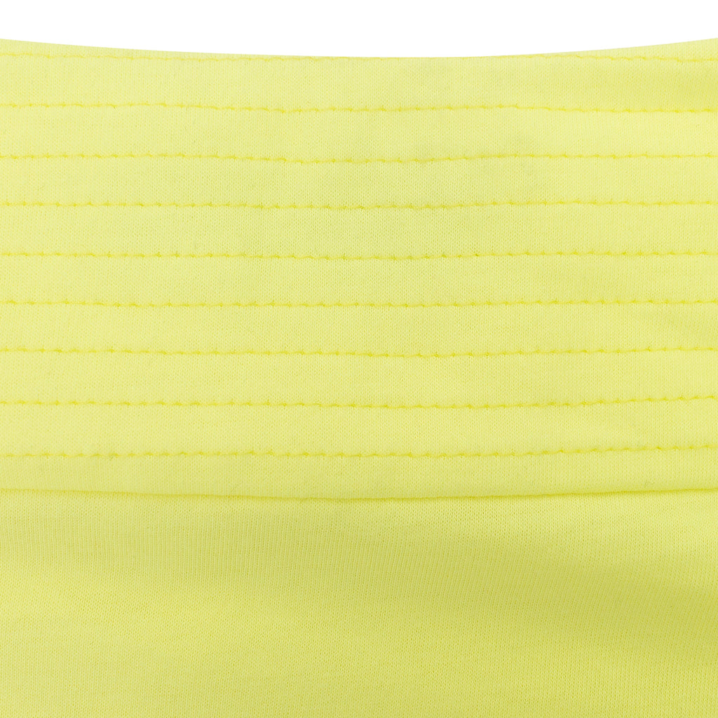 NEON YELLOW QUILTED CROP TOP