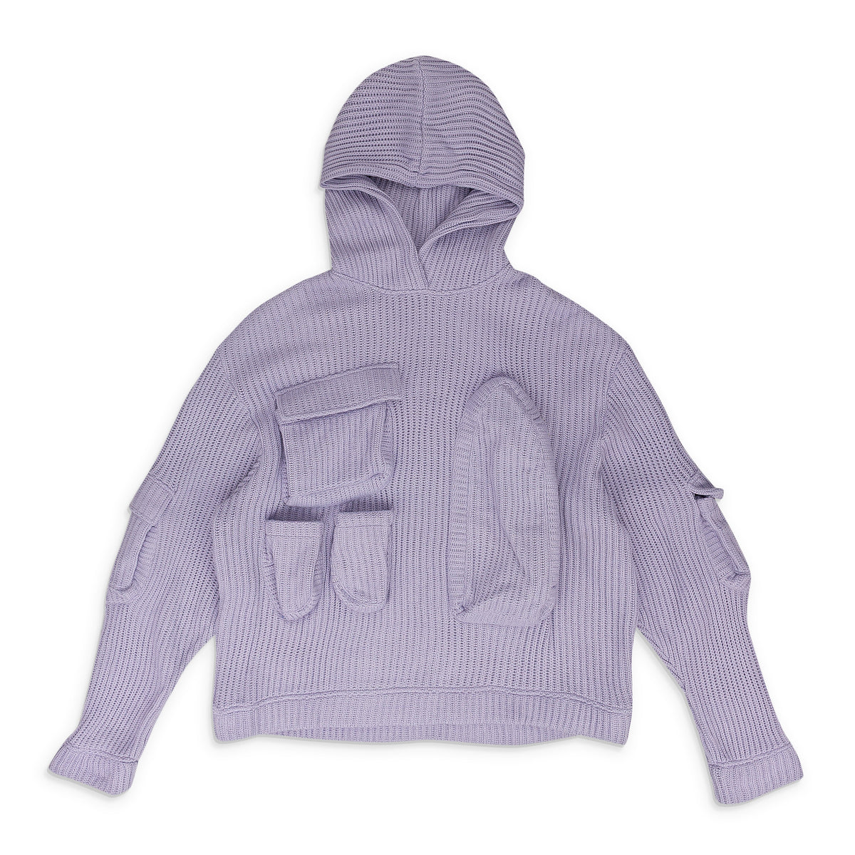 VIOLET MULTI POCKET SWEATSHIRT
