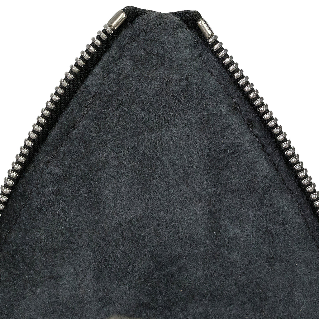 BLACK EMBROIDERED CROSSBODY BAG
