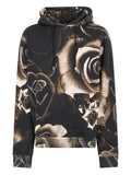 Roberto Cavalli rose-print hoodie