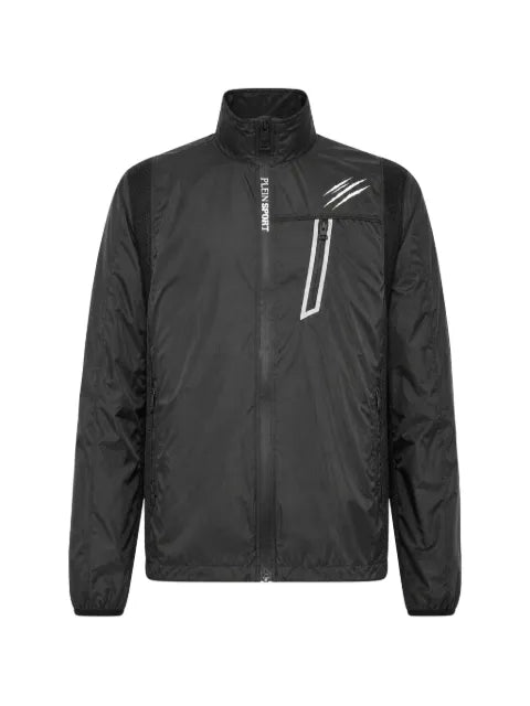 Plein Sport logo-print zip-up jacket