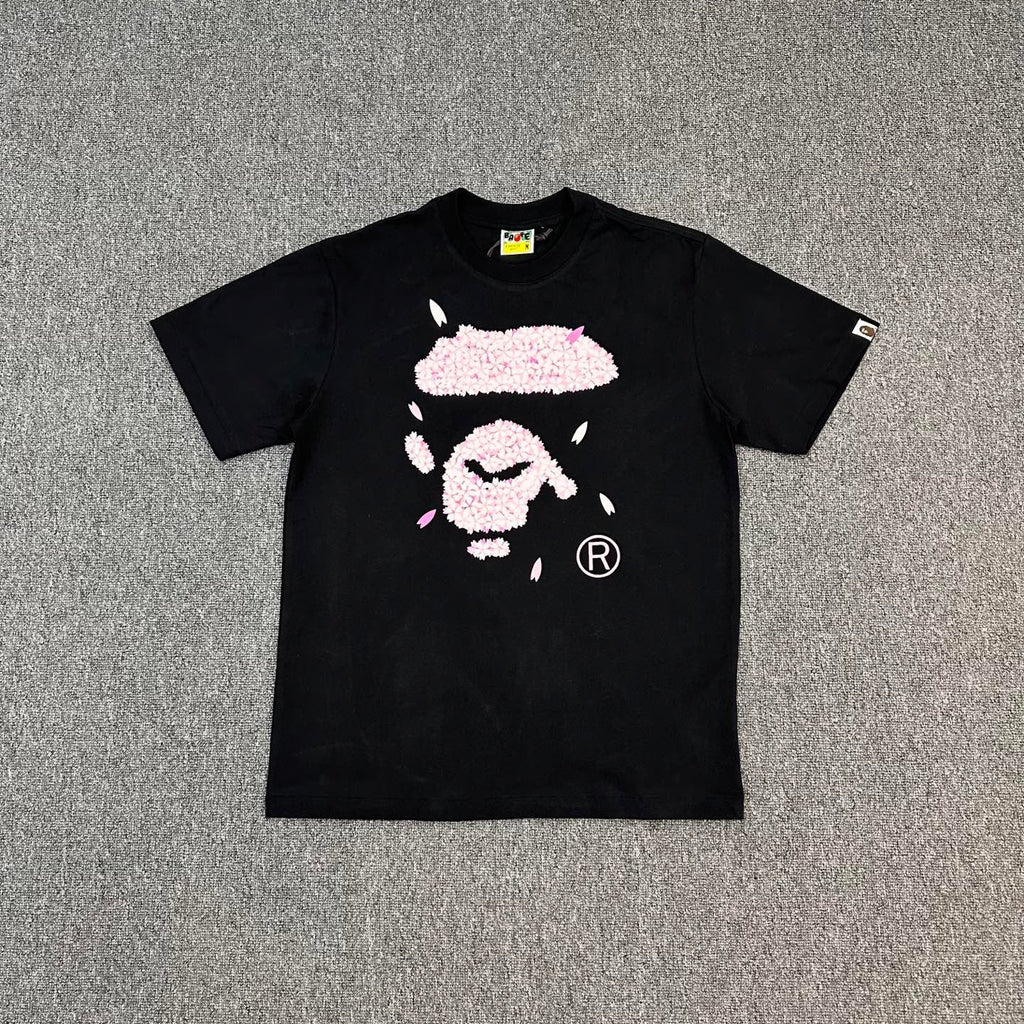 BAPE SS25 Sakura Blossom Ape Head Oversized Heavyweight Unisex T-Shirt