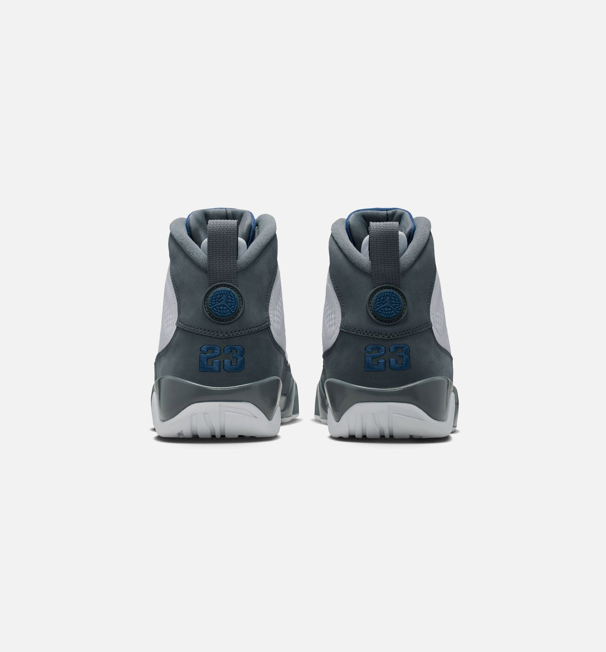Air Jordan 9 Retro Flint Grey and French Blue Men's Lifestyle Shoes - White/French Blue/Flint Grey