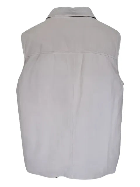 Brunello Cucinelli suede down gilet