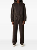 Les Tien raw-edge zip-up hoodie