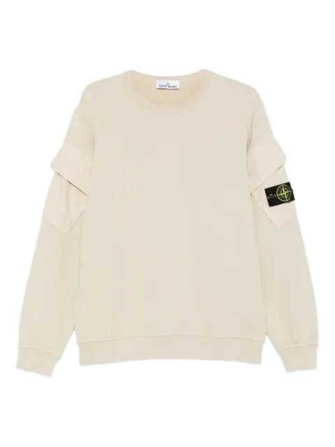 Stone Island Compass-badge cotton sweatshirt