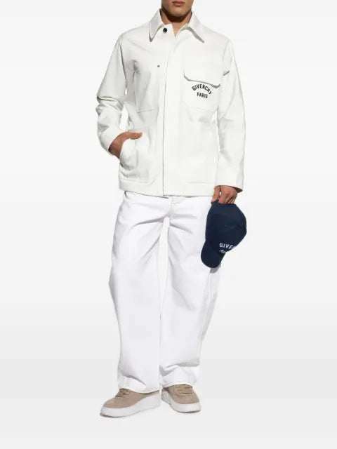 Givenchy overshirt in cotton with Paris patch pocket