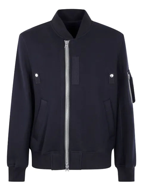 sacai zip-fastening pocket bomber jacket