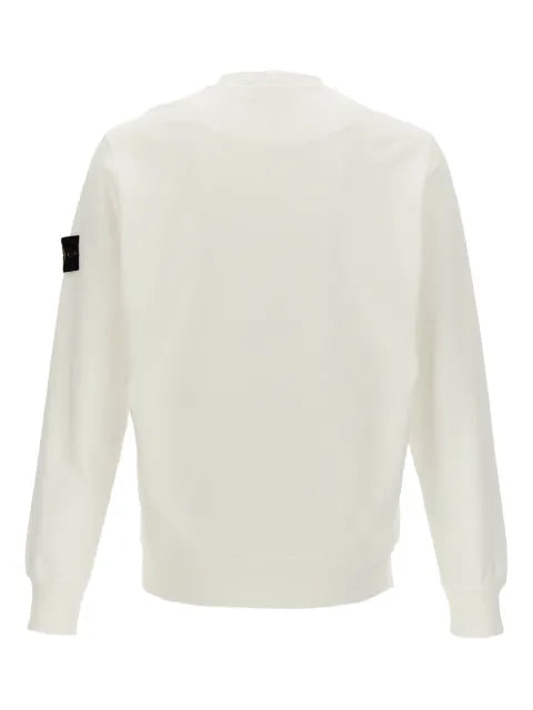 Stone Island logo-badge crew-neck sweatshirt