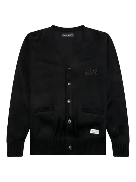 WACKO MARIA logo-embroidered cardigan