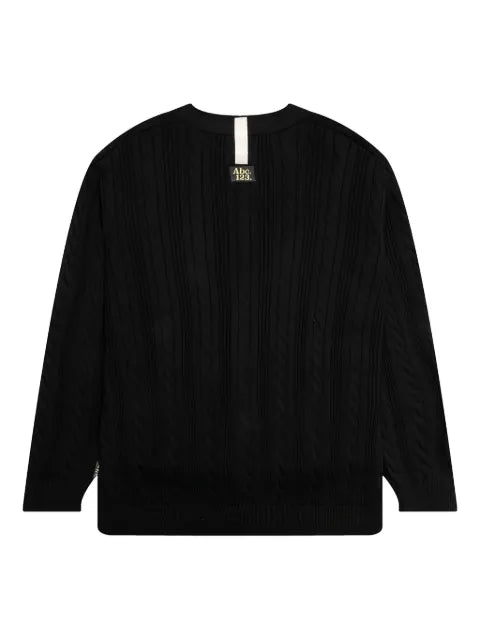 Advisory Board Crystals cable-knit cardigan