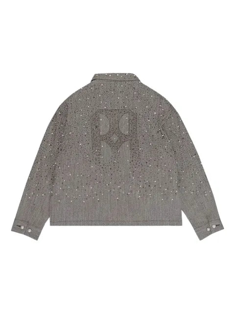 BIRTH OF ROYAL CHILD rhinestone zip-up jacket