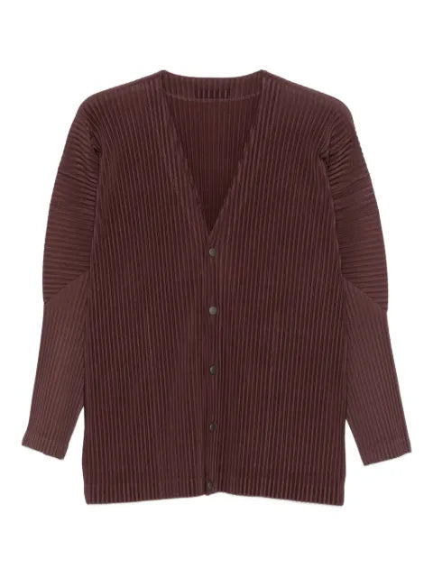 Homme Plissé Issey Miyake pleated button cardigan