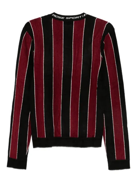 Martine Rose striped logo-print sweater