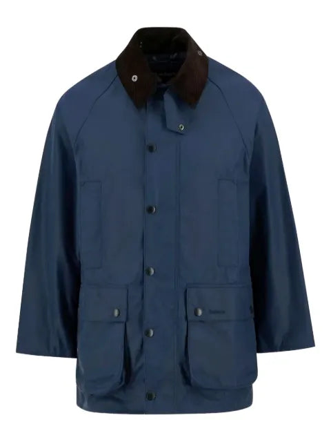 Barbour corduroy-collar cotton jacket