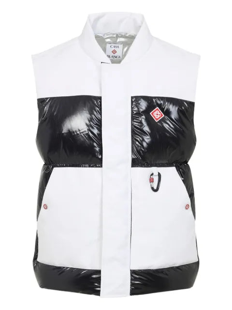 Casablanca colour-block ripstop-puffer gilet